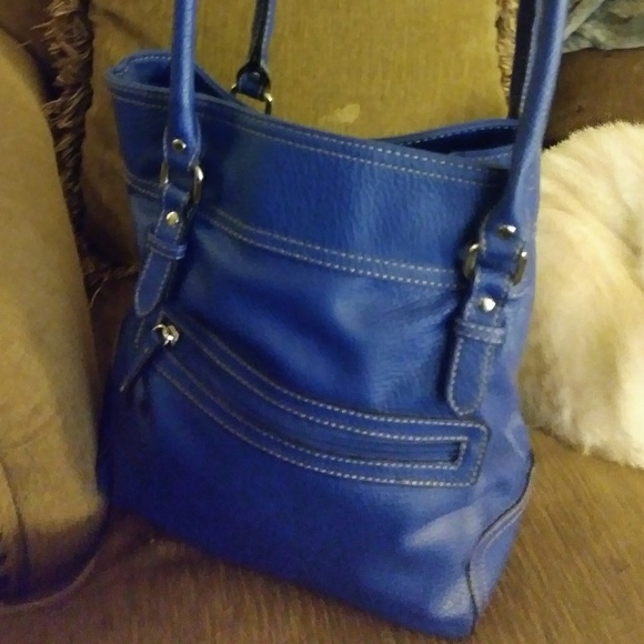 Royal blue chaps tote - Picture 2 of 8